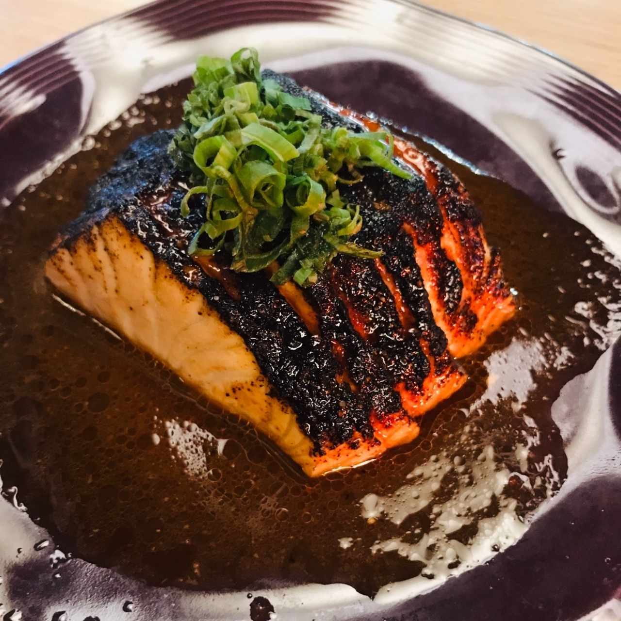 salmon al fuego