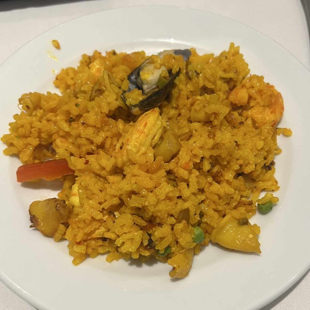 Paella de mariscos 