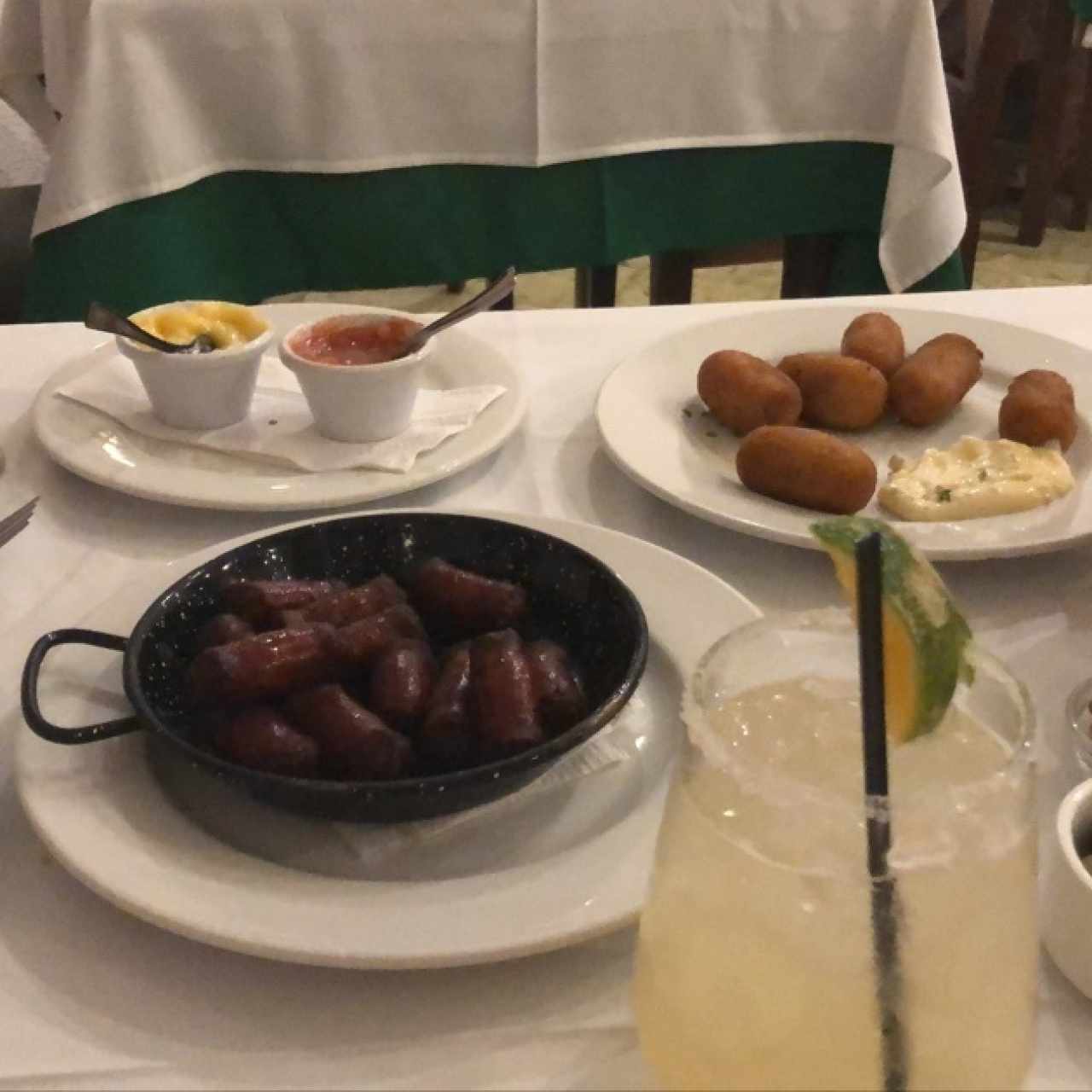 chistorras y croquetas de jamón iberico