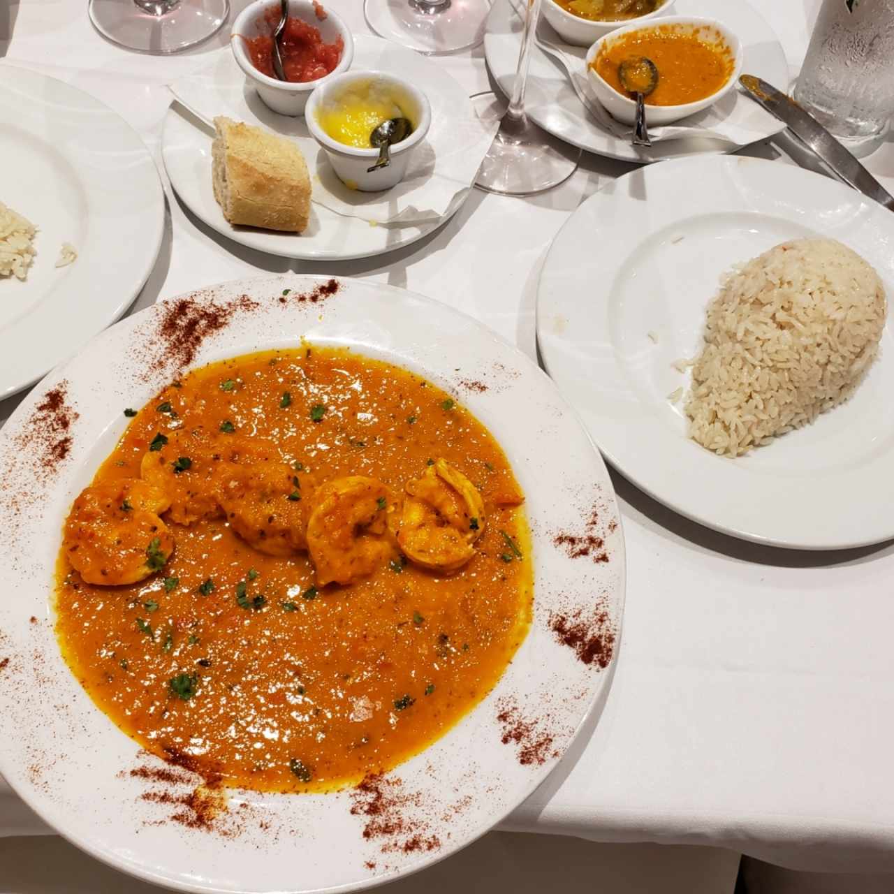 langostinos en salsa roja