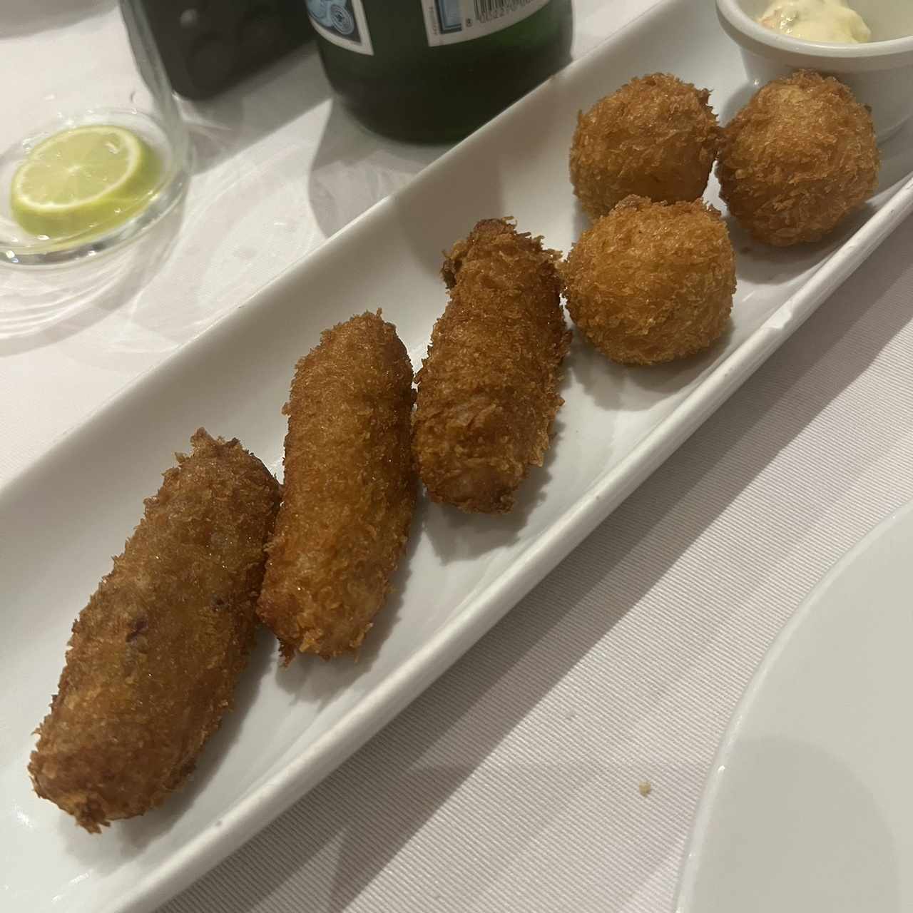 Croquetas de jamon y bacalao 