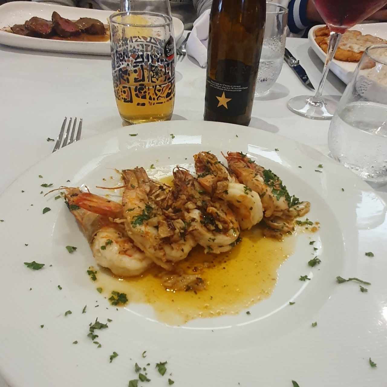 Langostinos al ajillo