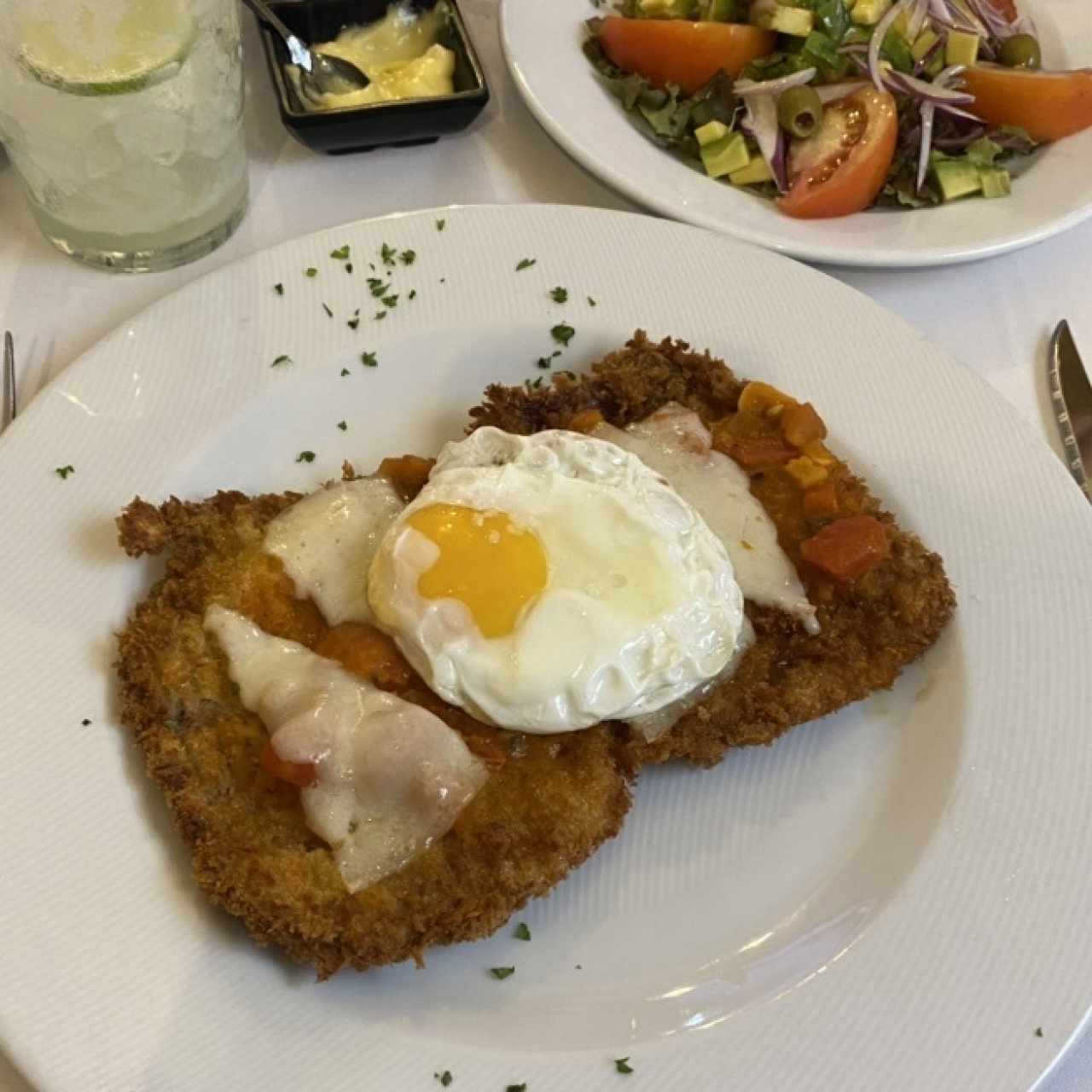 Milanesa de Ternera a Caballo con su Jinete