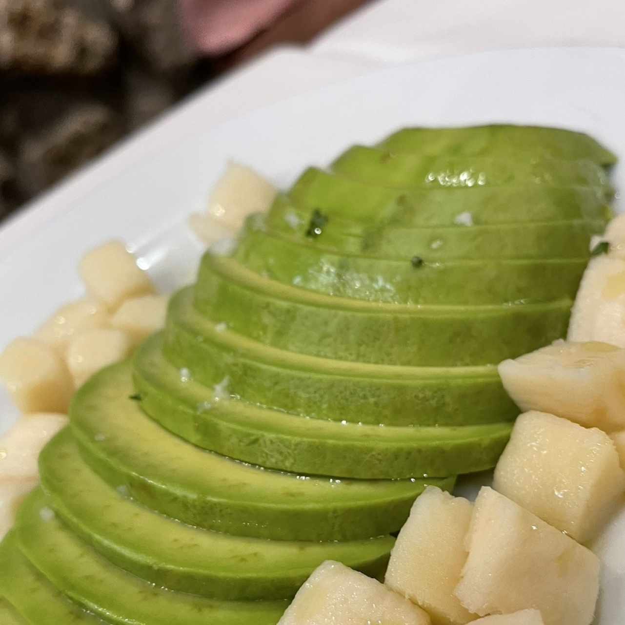 Aguacate con palmitos