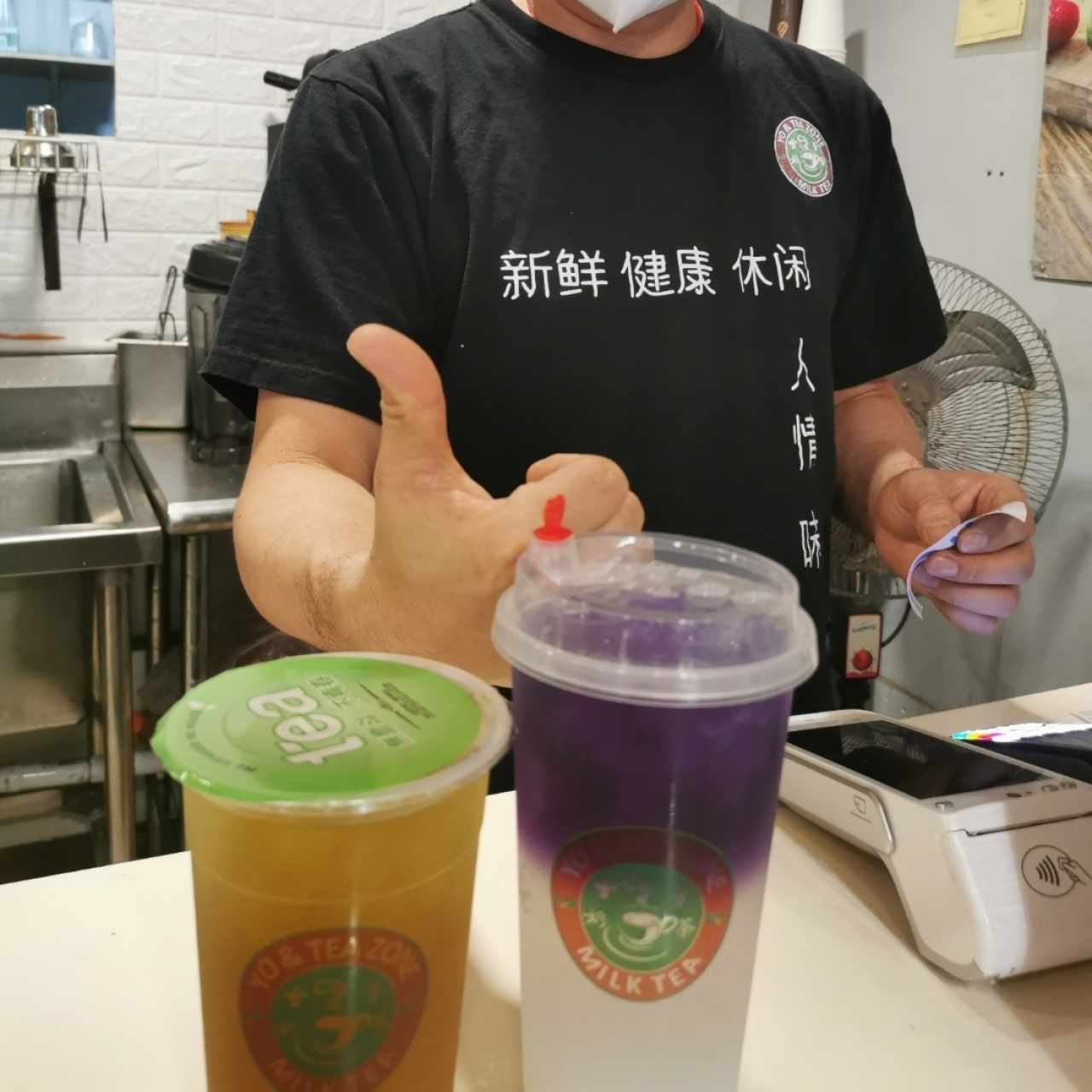 Soda pop bubble tea 