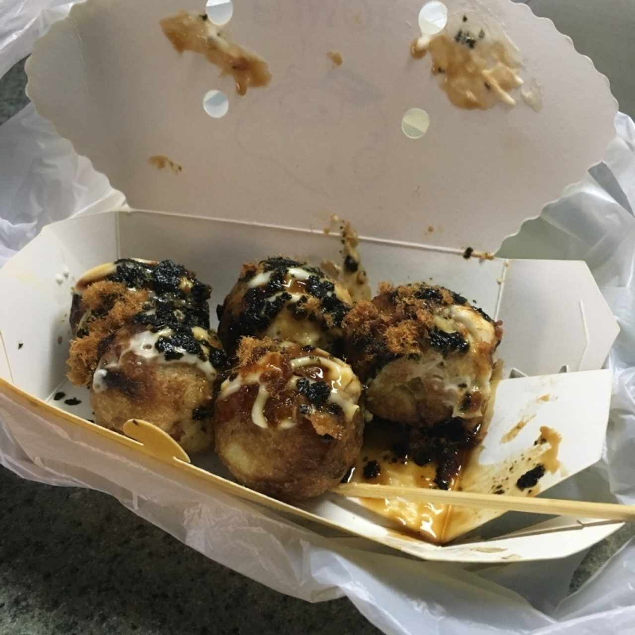 Takoyaki para llevar