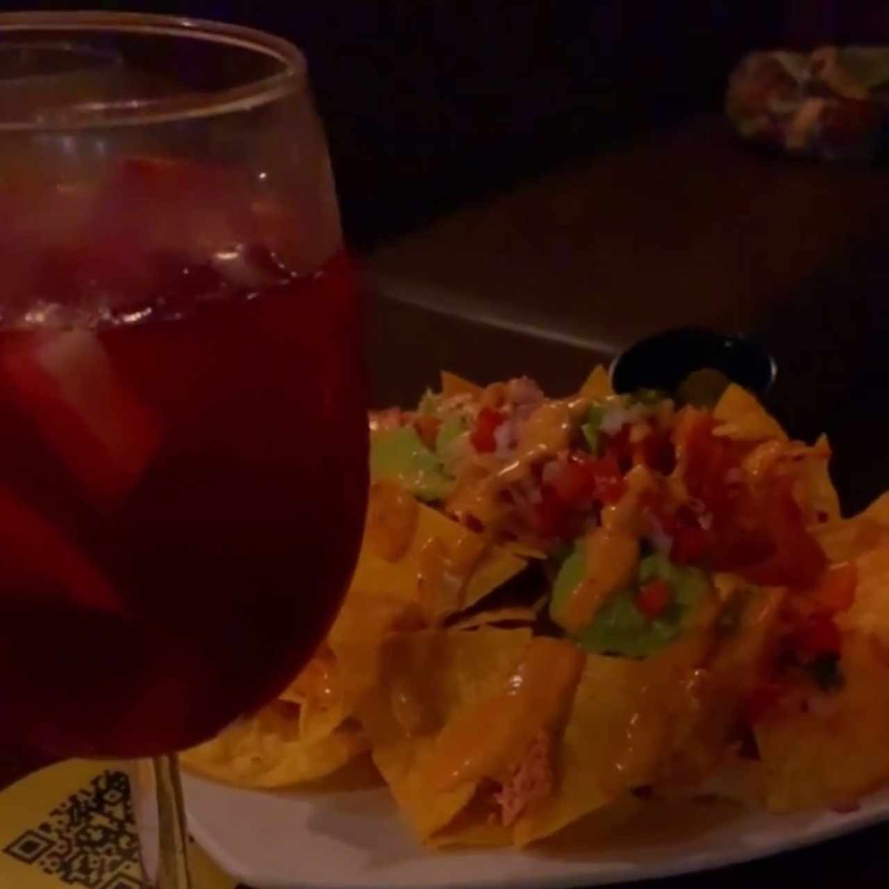 nachos y sangria 