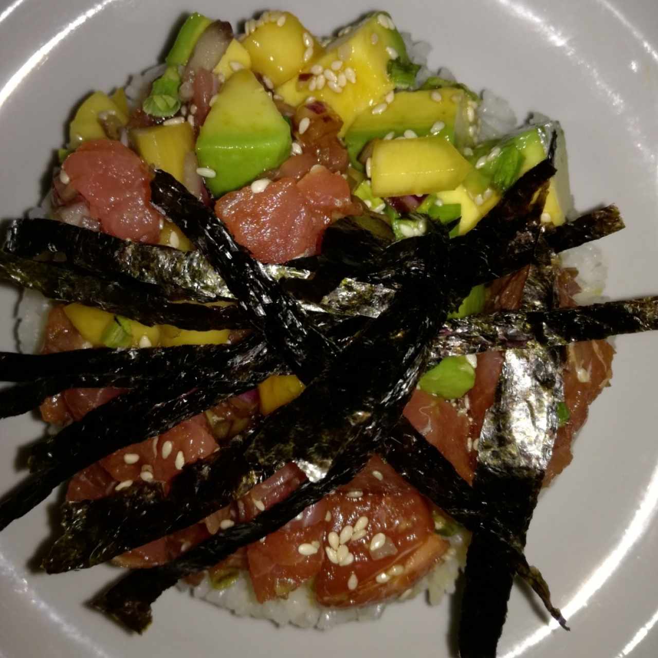 tuna mango poke