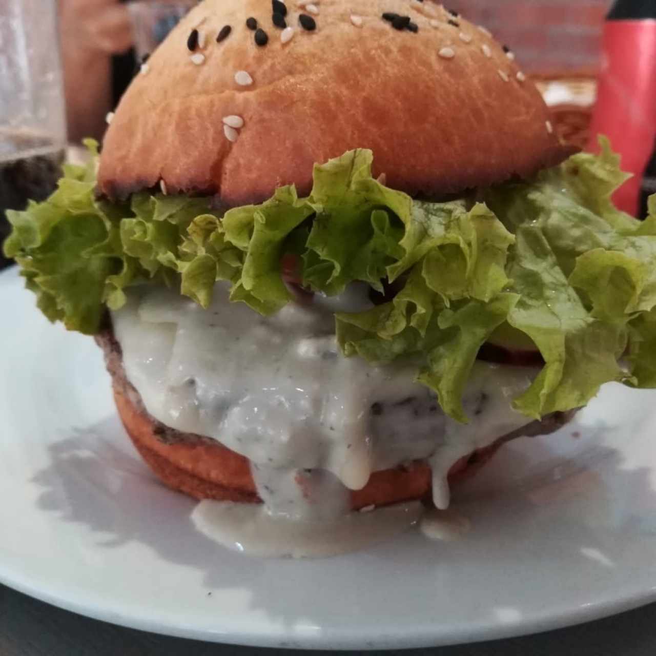 Hamburguesa con blue cheese