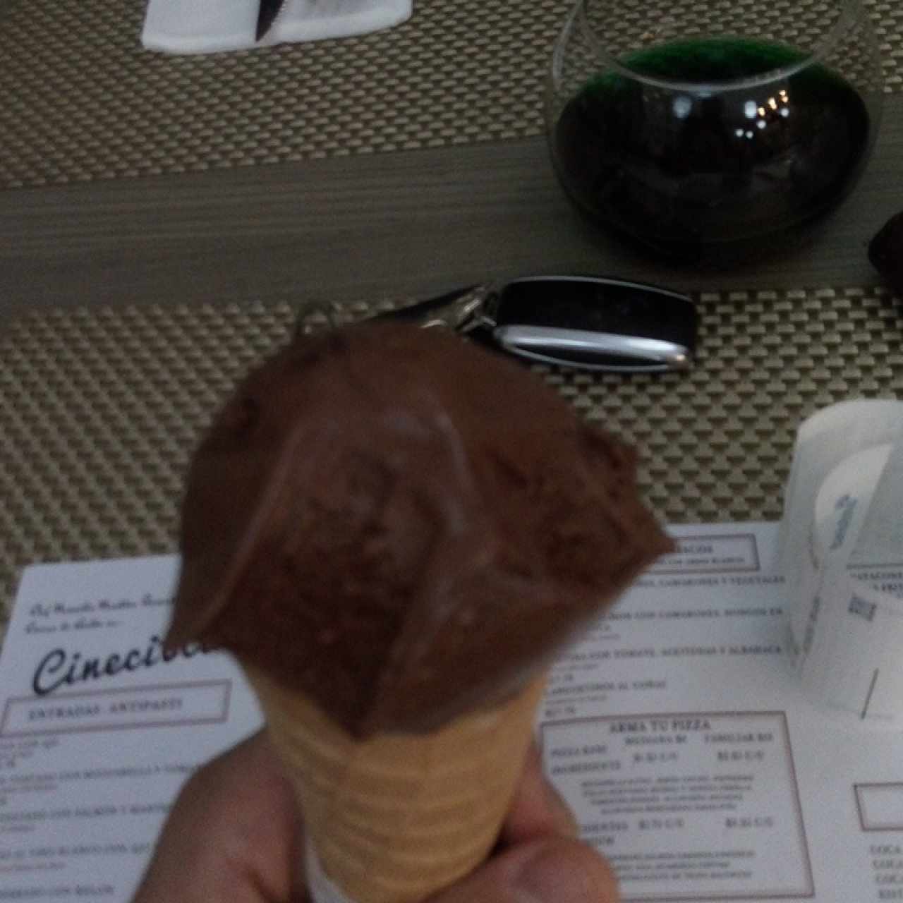 helado chocolate 