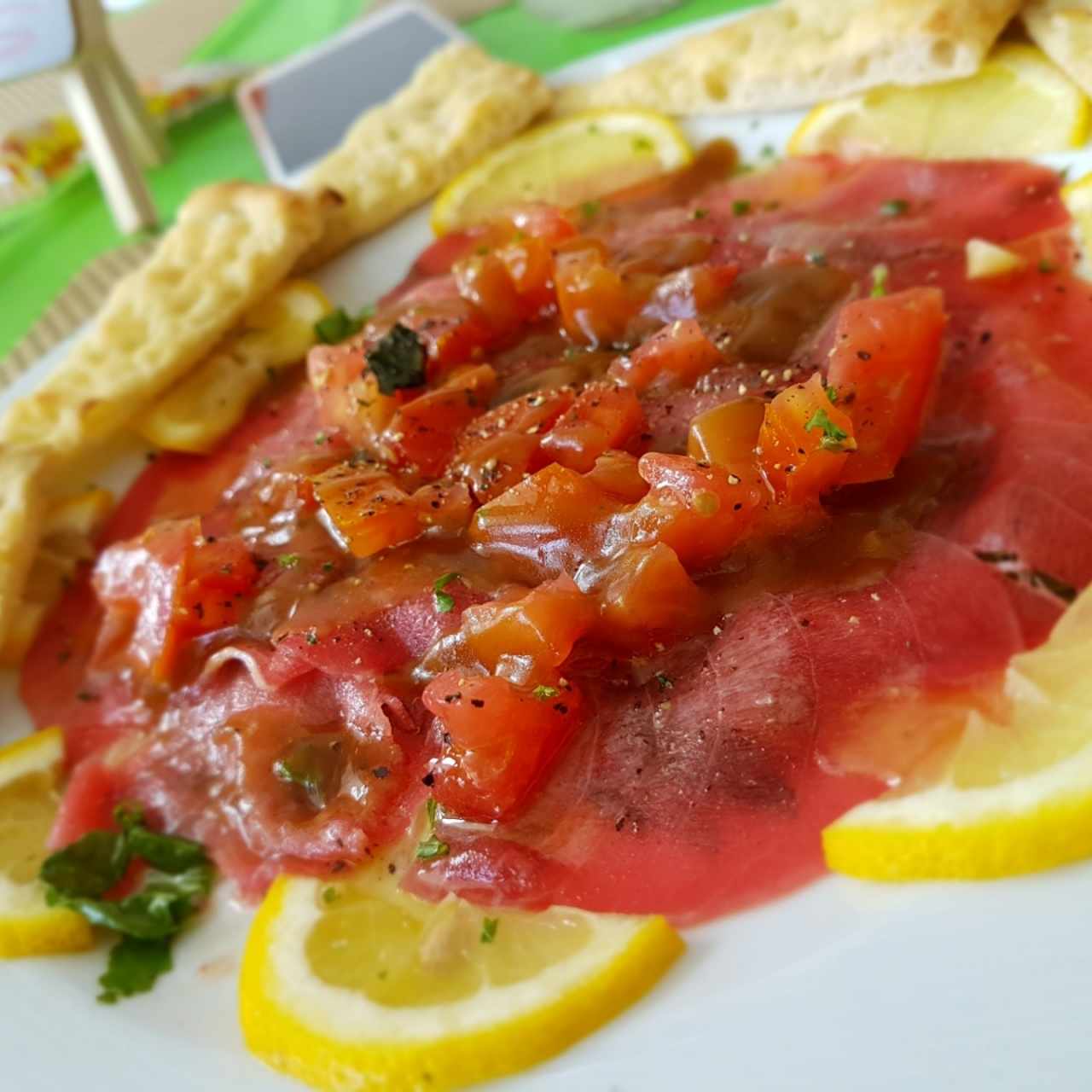 carpaccio di tonno