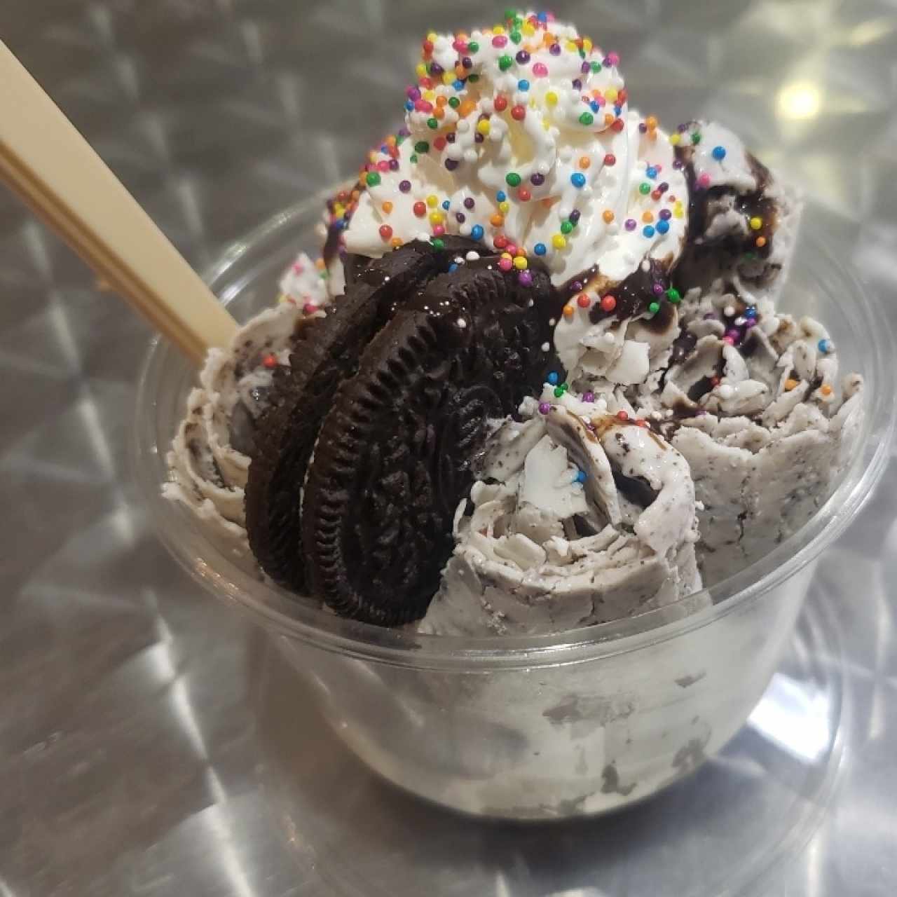 rollitos de helado de oreo