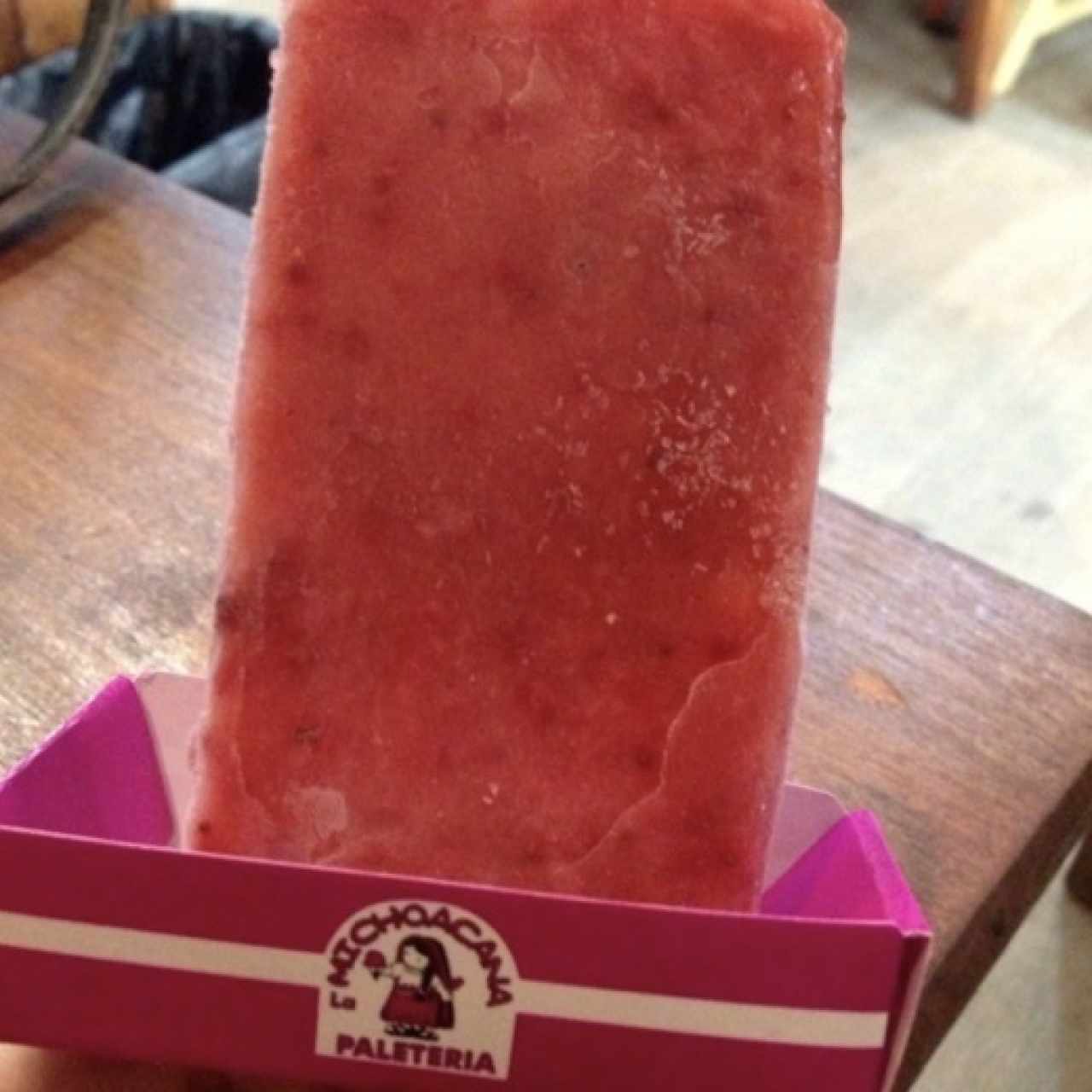 Paleta de fresa