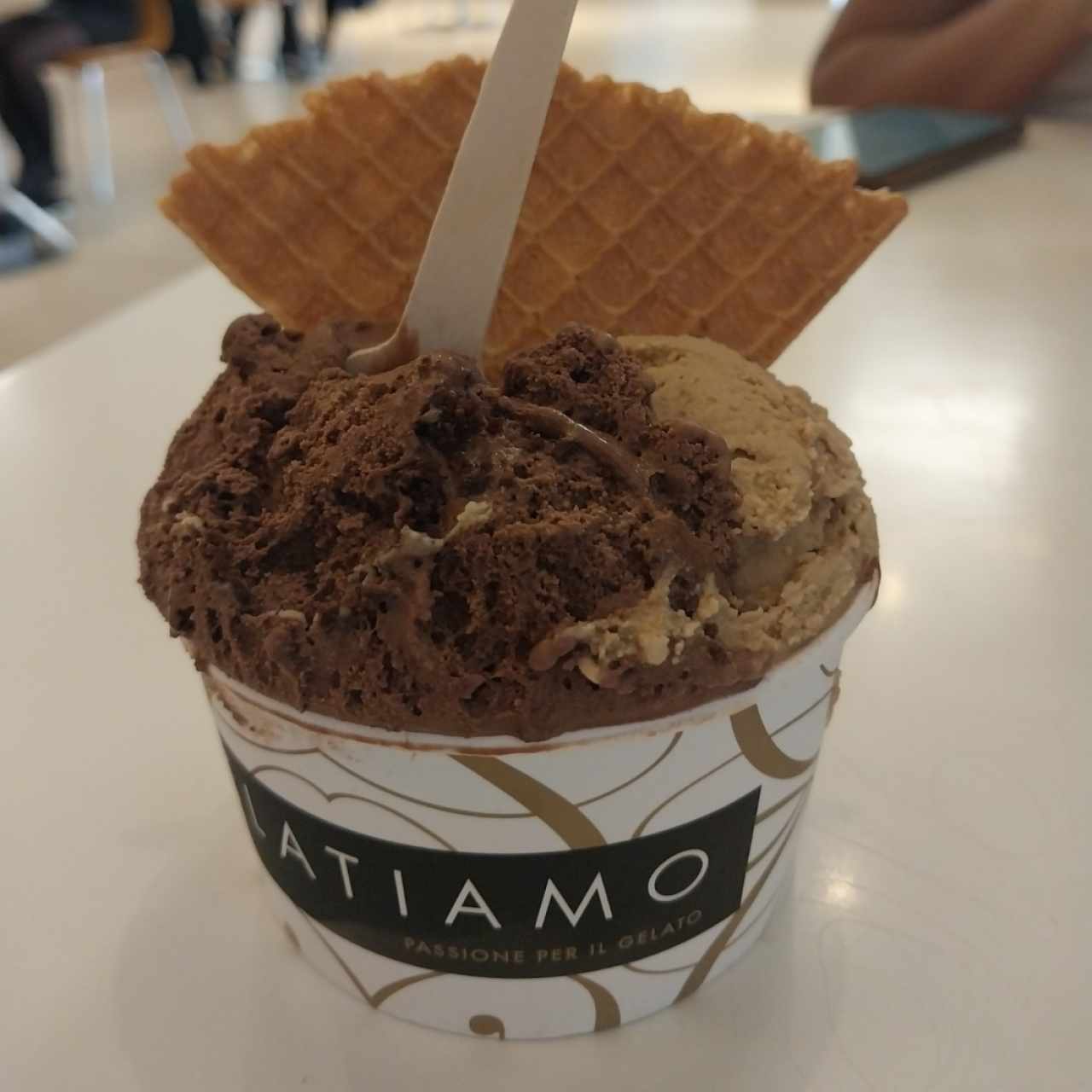 Helado de Café y Chocolate con Nutella