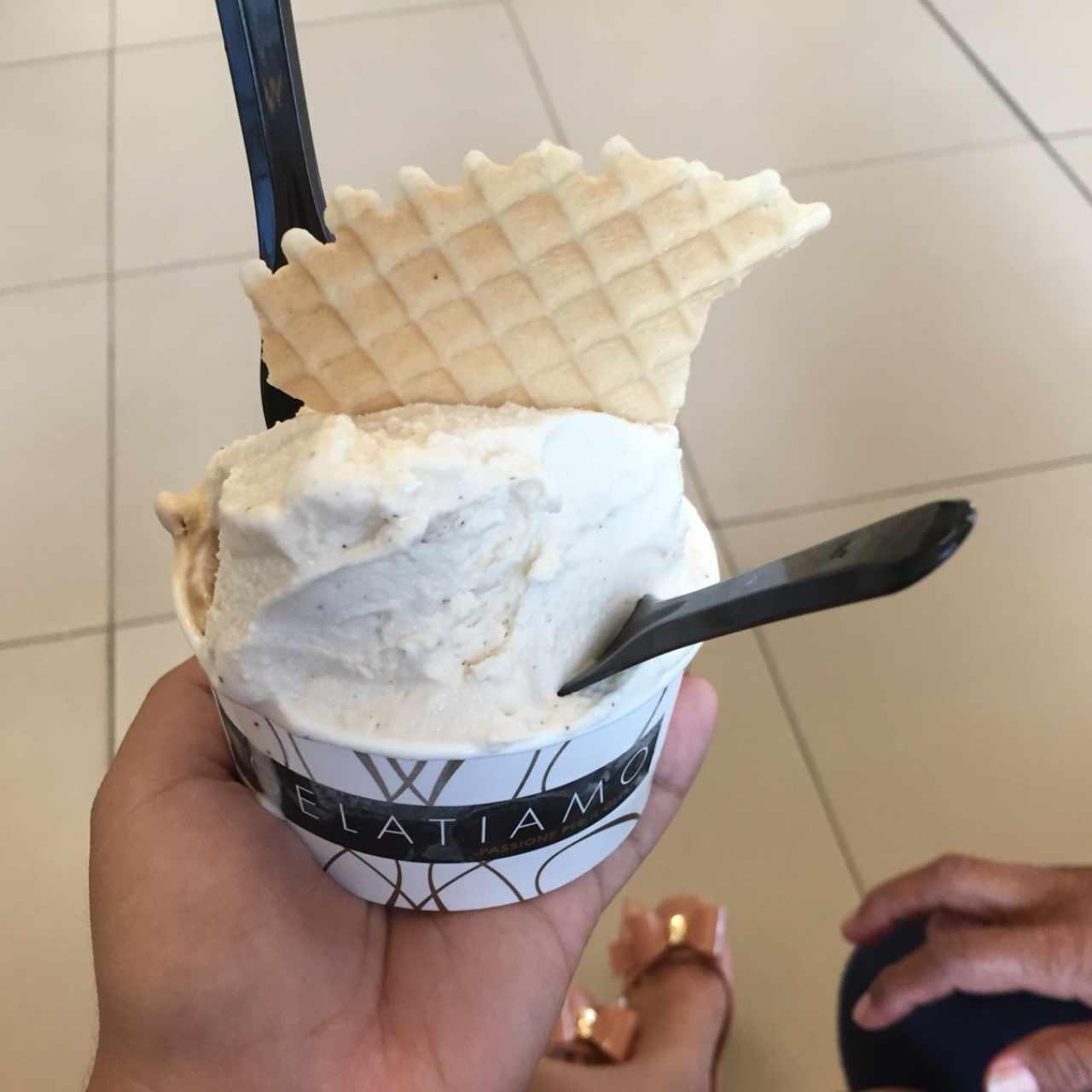 helado de vainilla