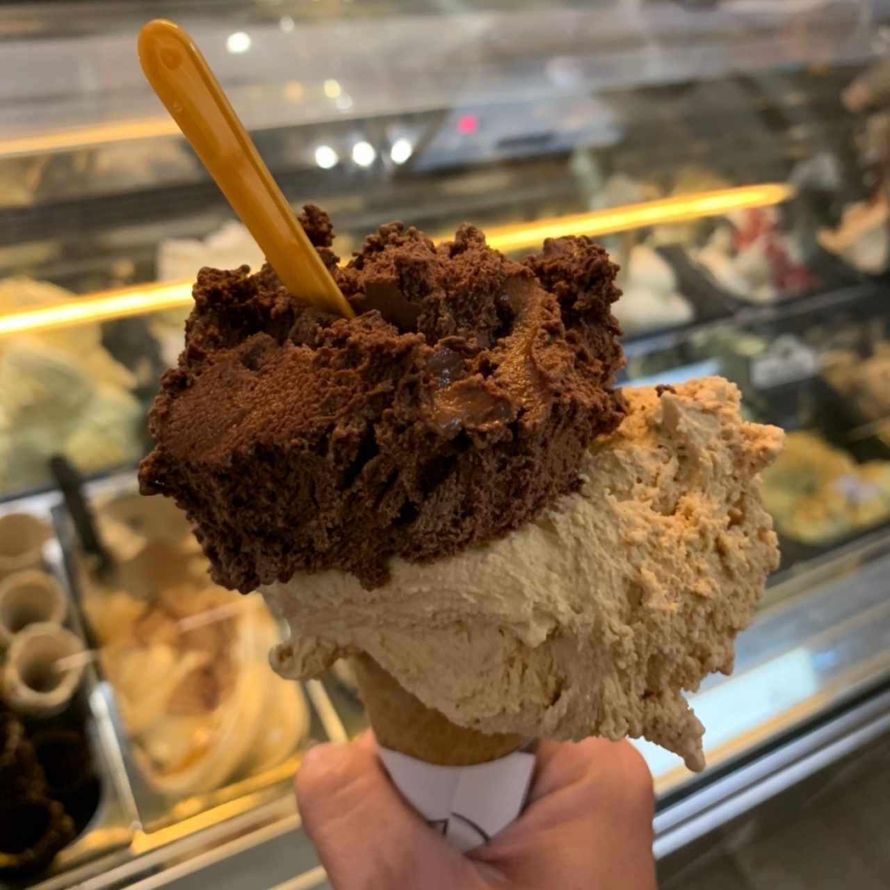 Gelato de Dulce de Leche y Ferrero