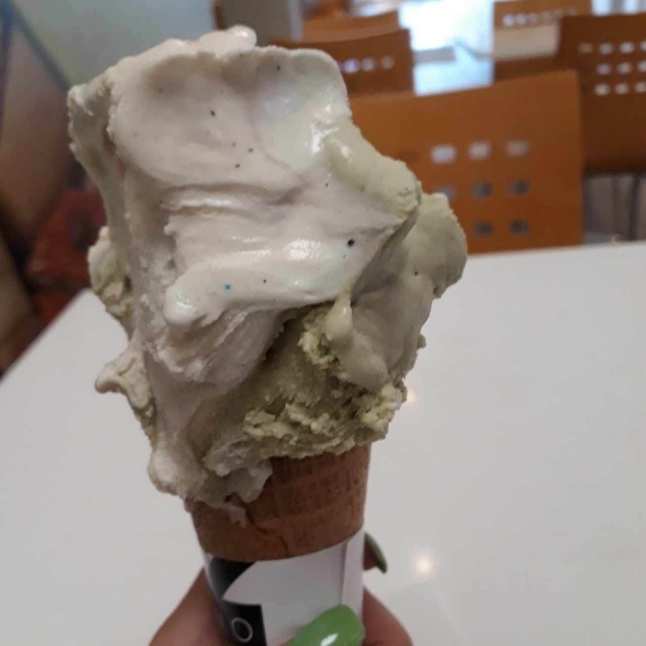 pistachio y vainilla