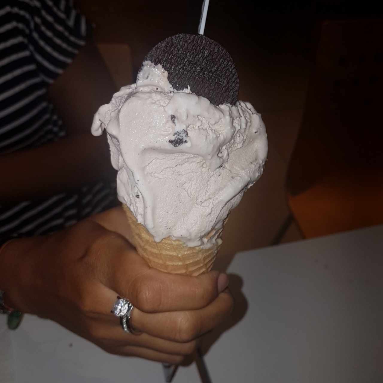 Cono de oreo