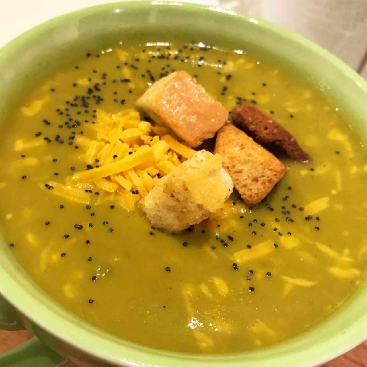 Crema de brócoli y queso