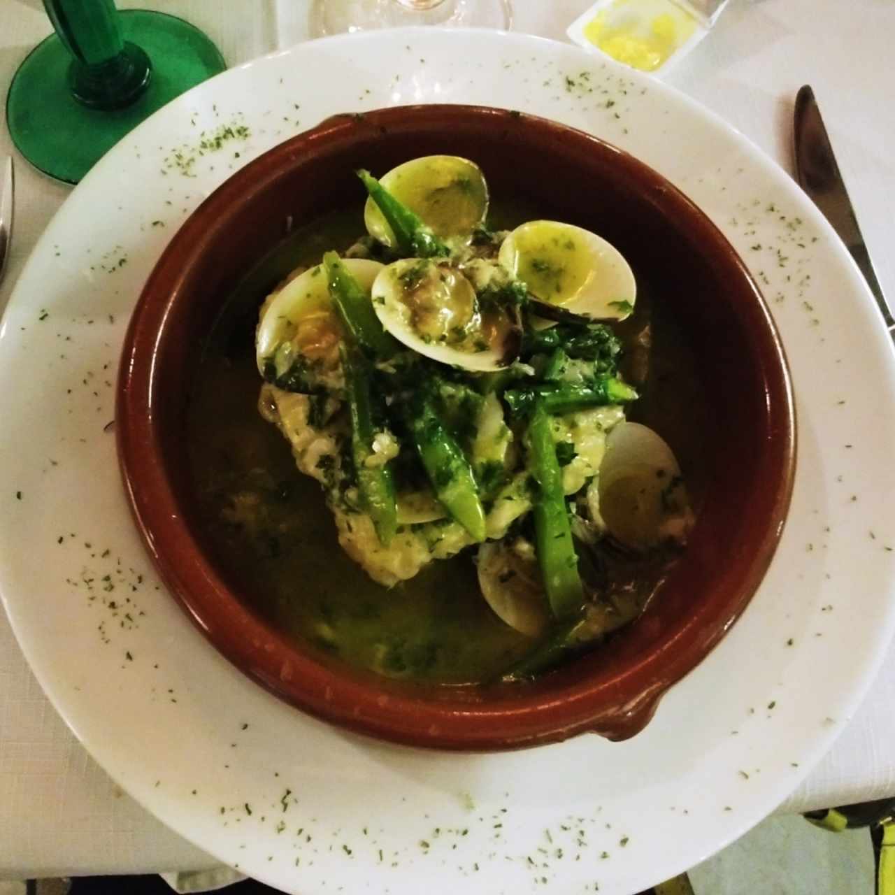 Corvina en salsa verde