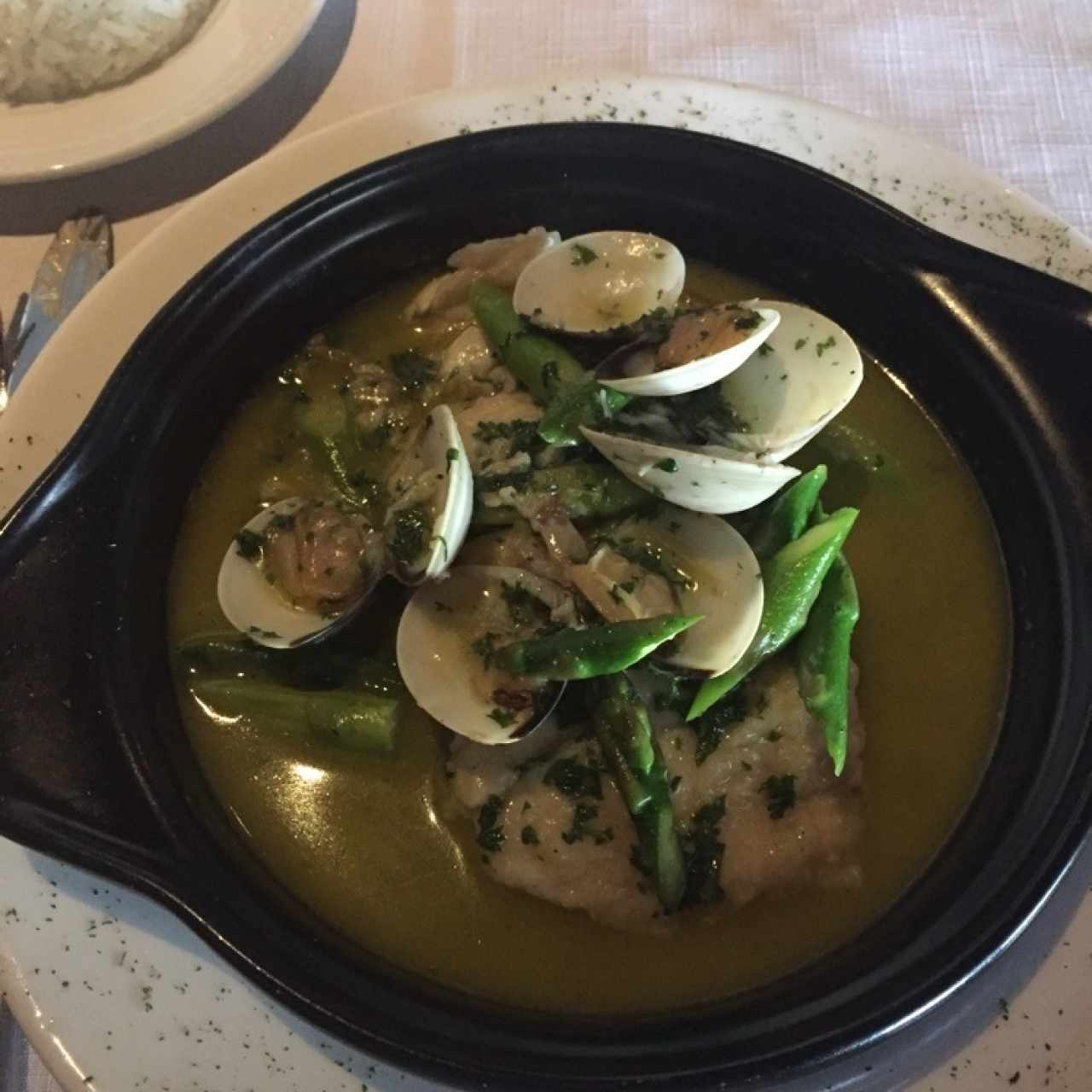 corvina en salsa verde