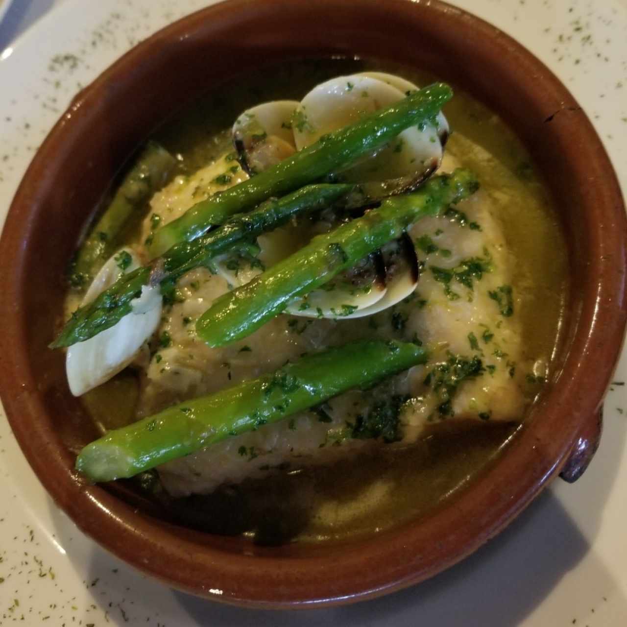 Corvina en salsa verde