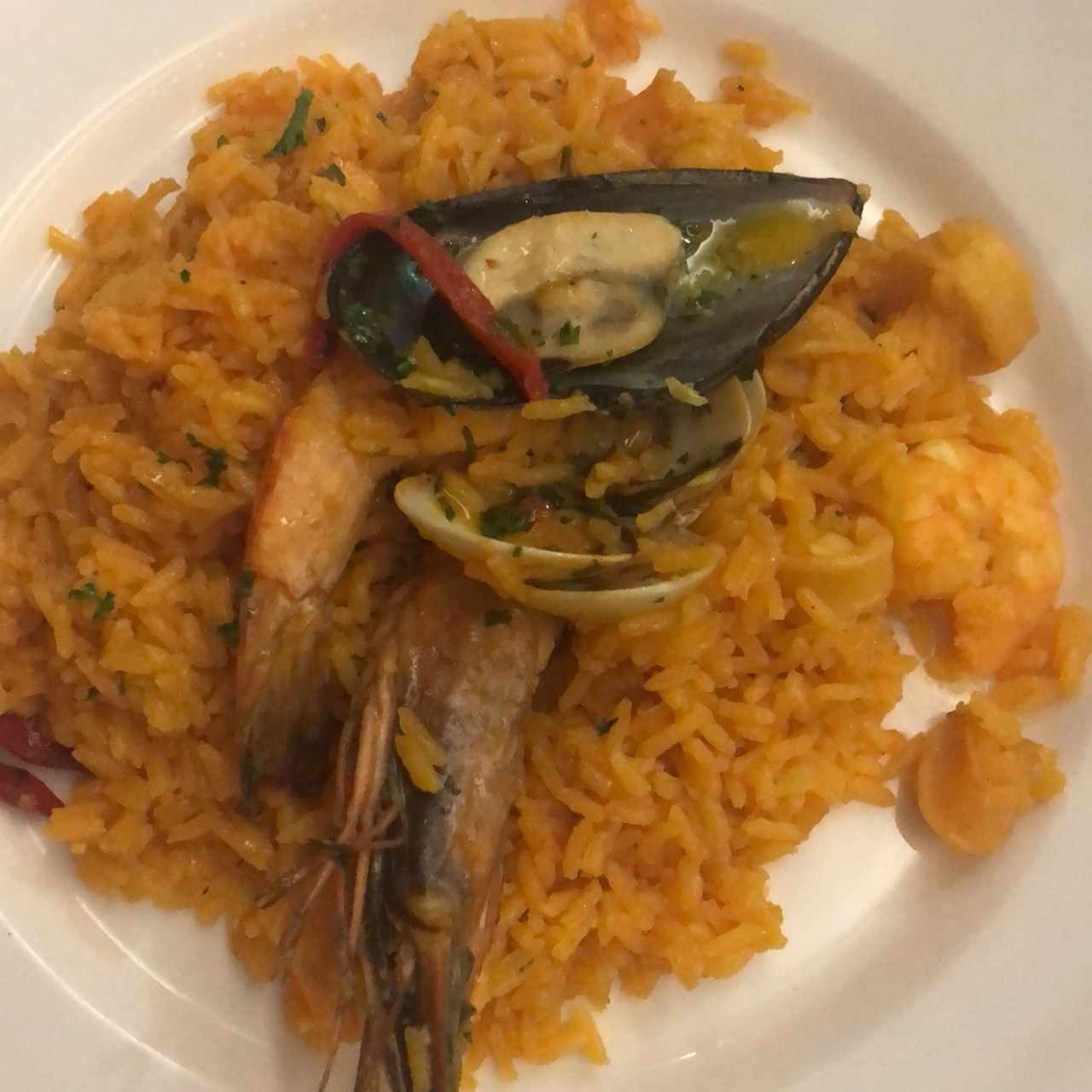 paella de mariscos 