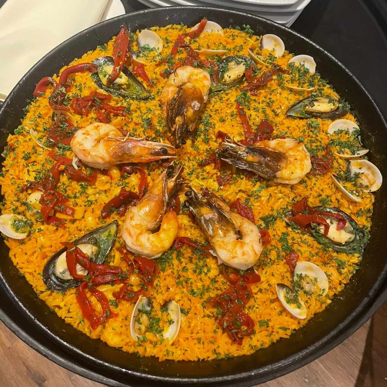 Paella de mariscos 