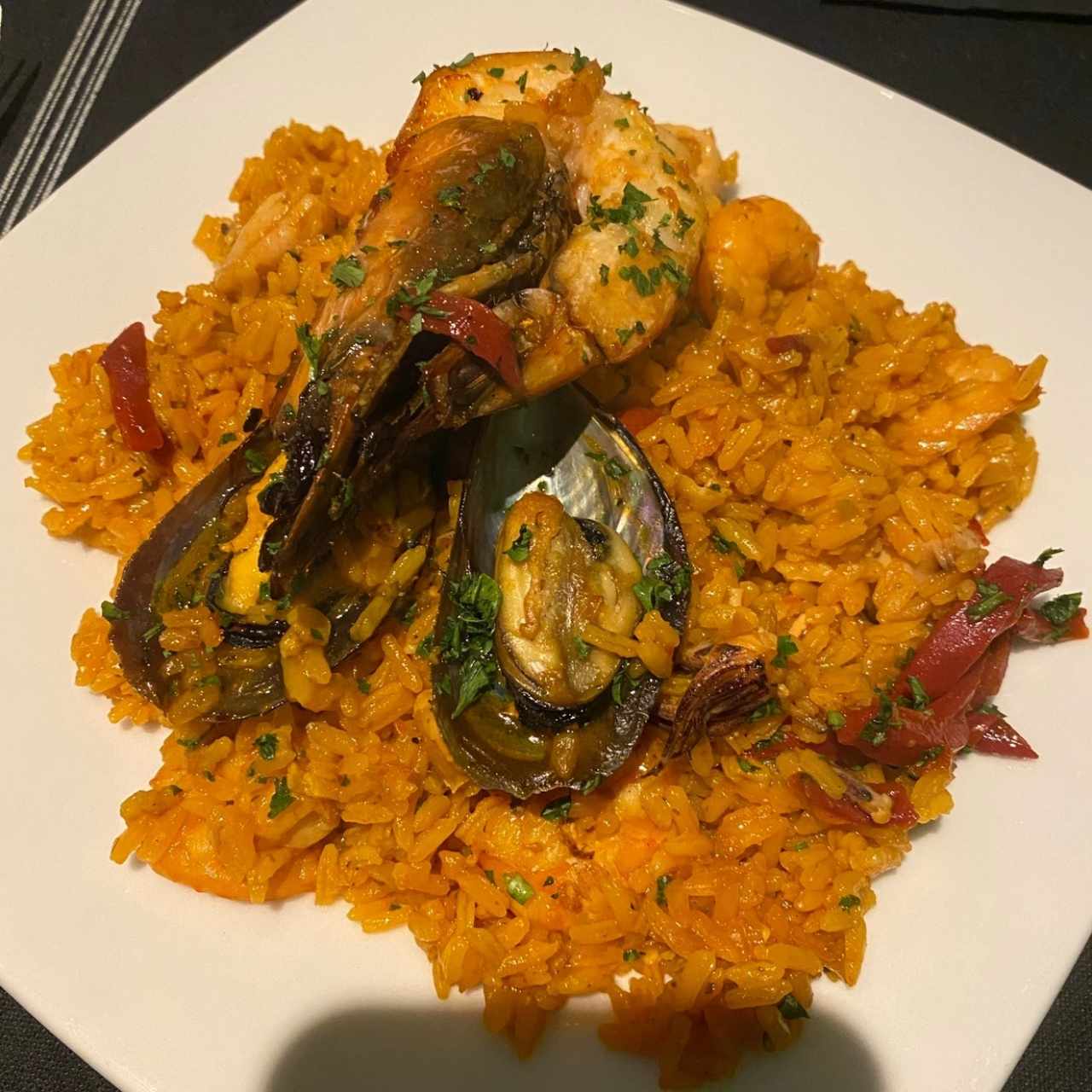 Paella de mariscos