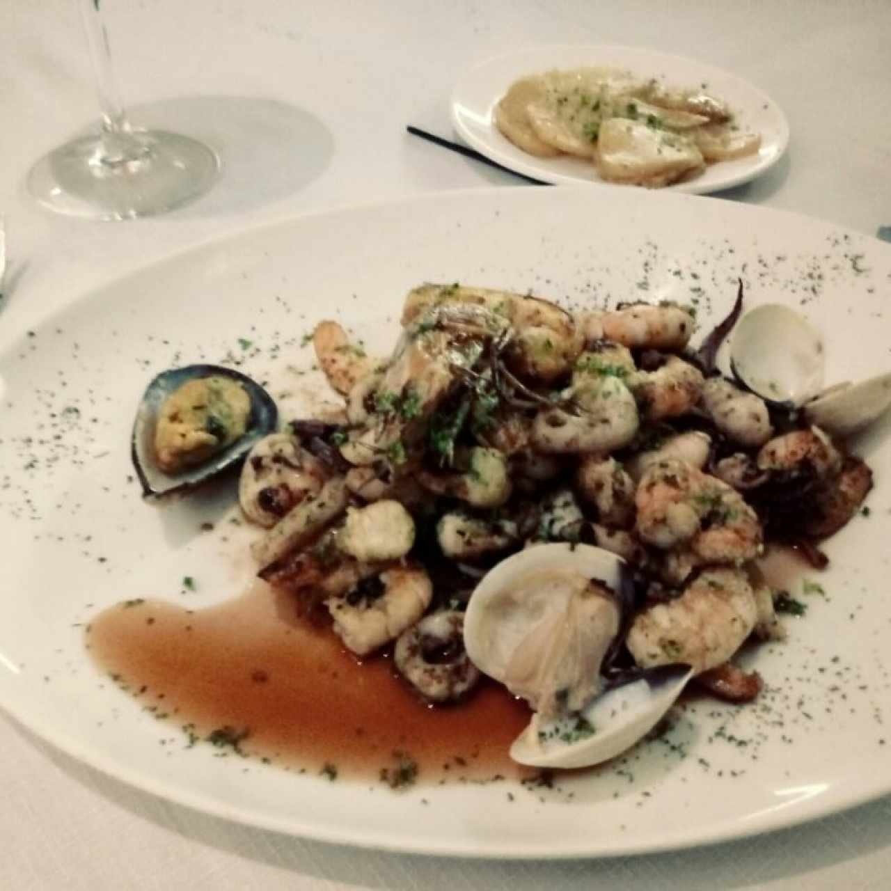 Plancha de Mariscos. Deliciosa 