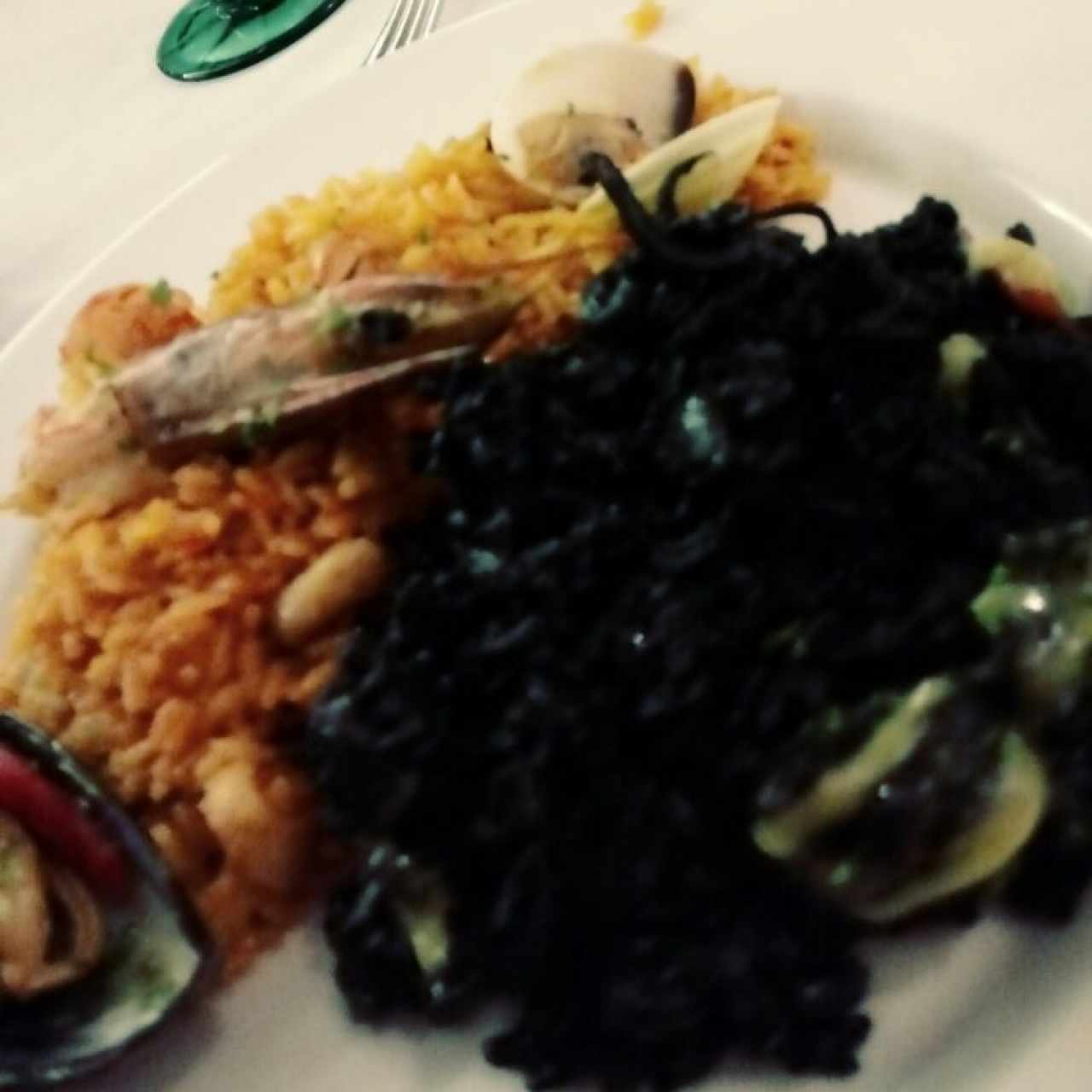 Arroz Negro + Arroz a la marinera 