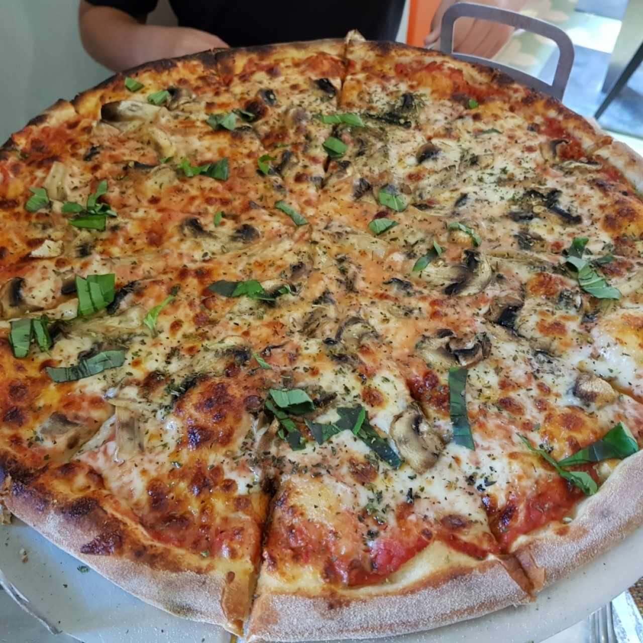 pizza de hongos