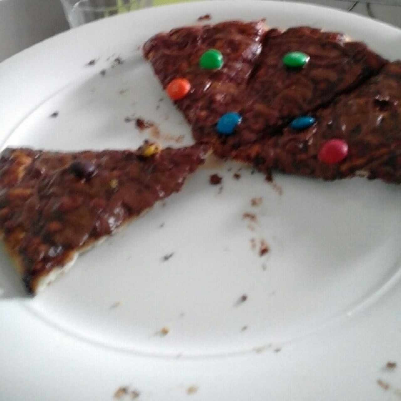 pizza de nutella