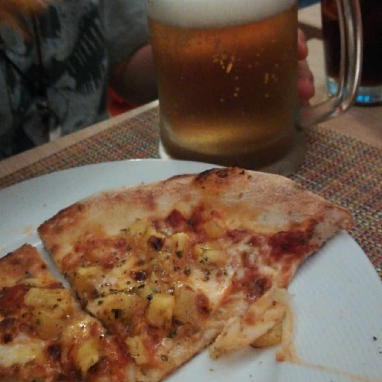 pizza hawaiana sin jamón