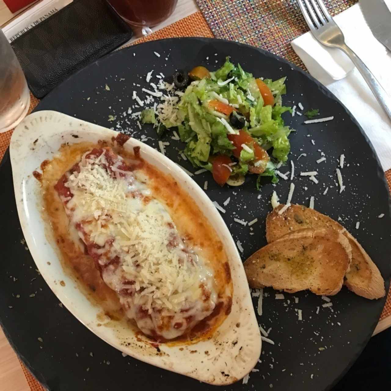 lasagna de berenjena - menu ejecutivo