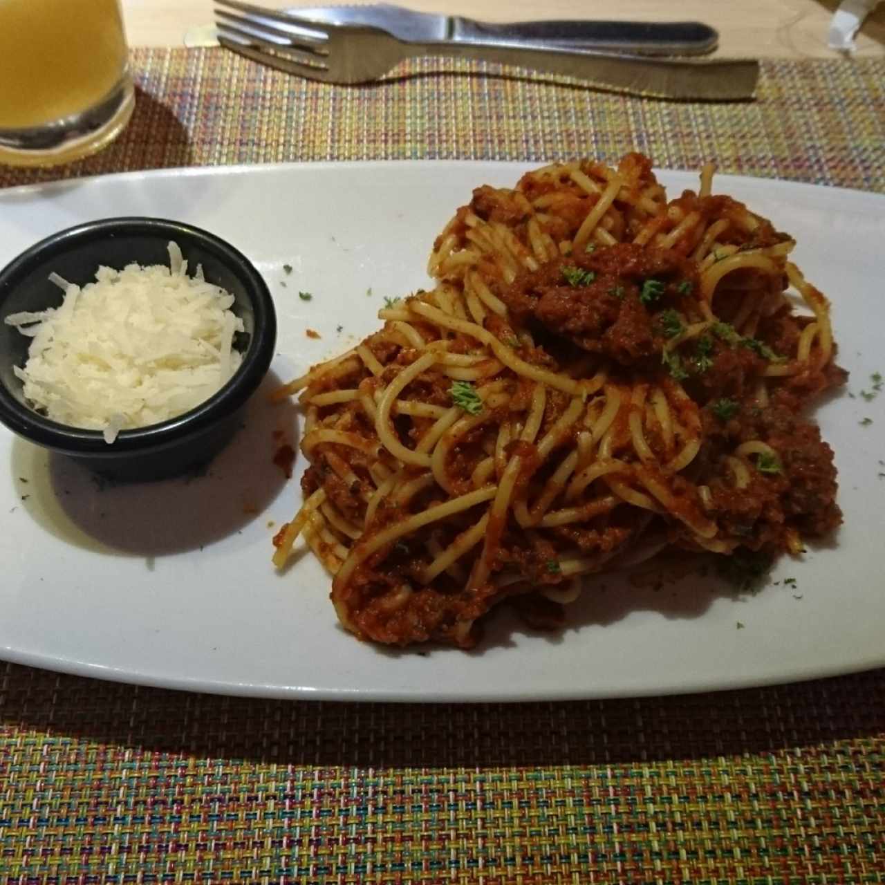 pasta a la boloñesa 