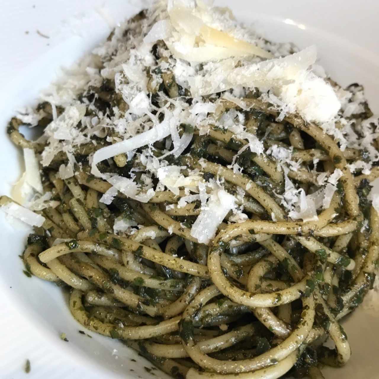 spaguetti al pesto