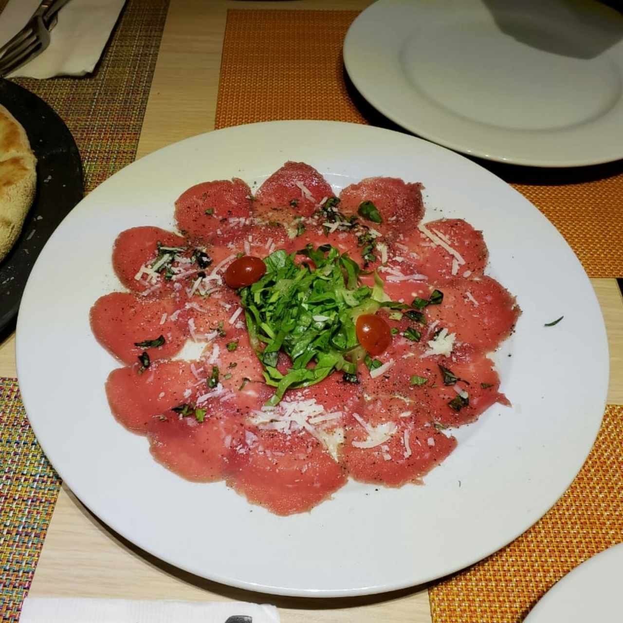 Entradas - Carpaccio de lomito