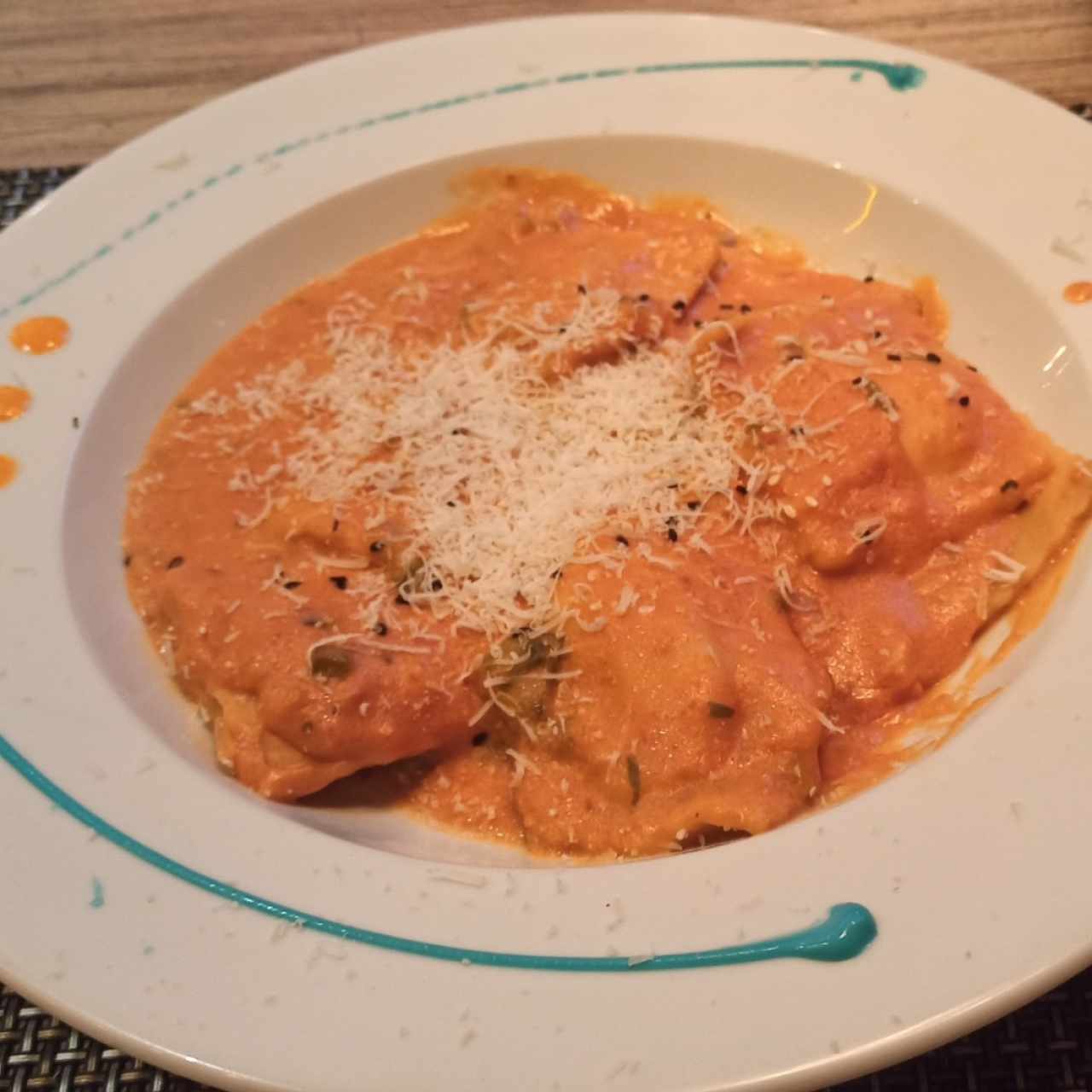 Ravioli de salmón ahumado 