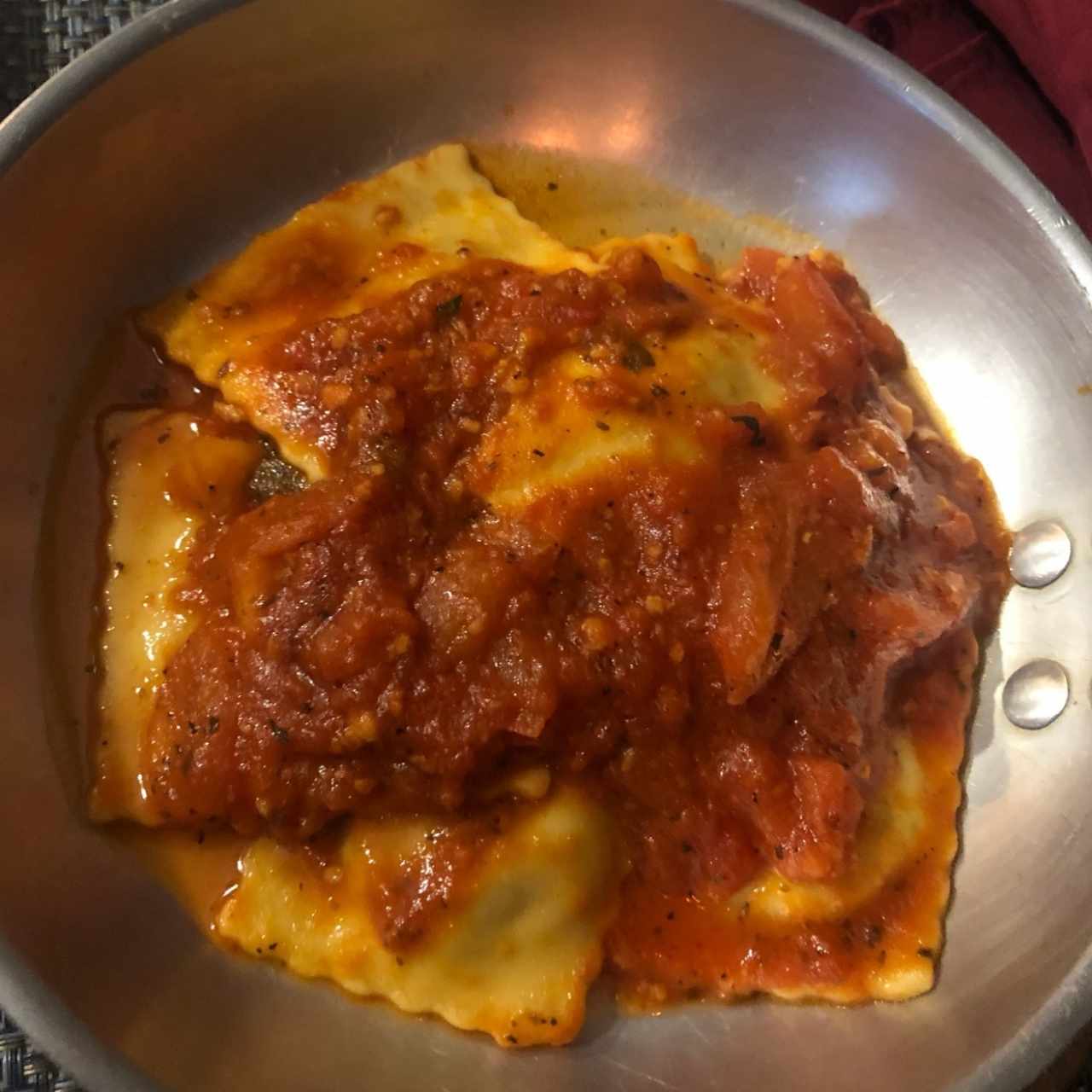 berenjena con Ravioli