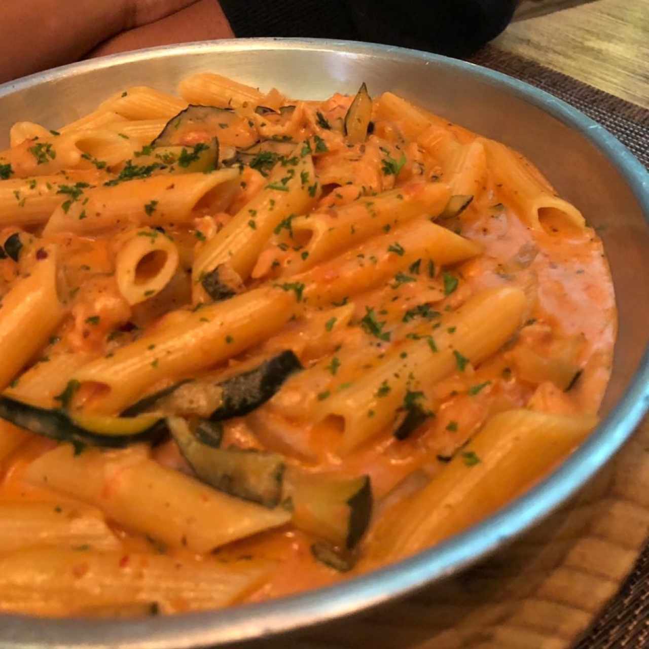 Pasta con salmón