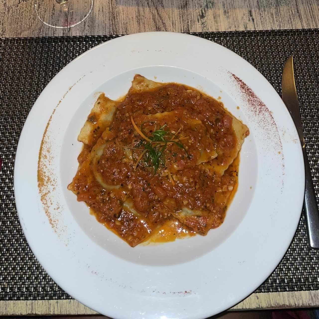 Ravioli de berenjena 