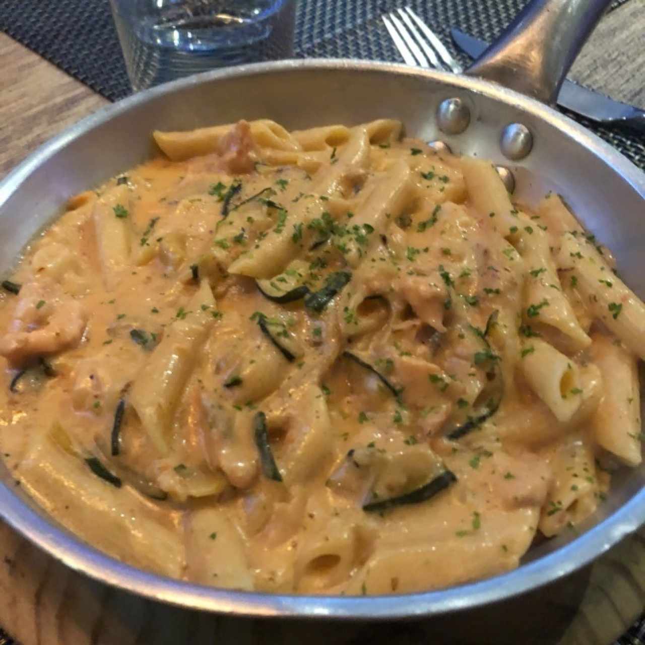 penne con salmon