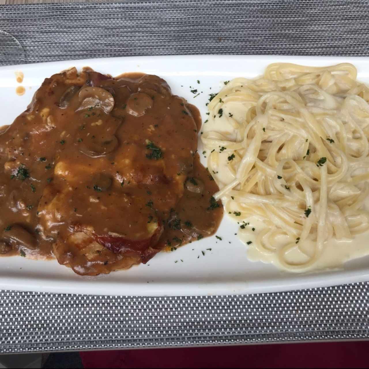 pollo con pasta