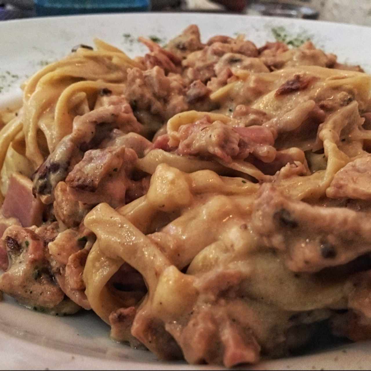 Fettuccine a la Strega con Pollo