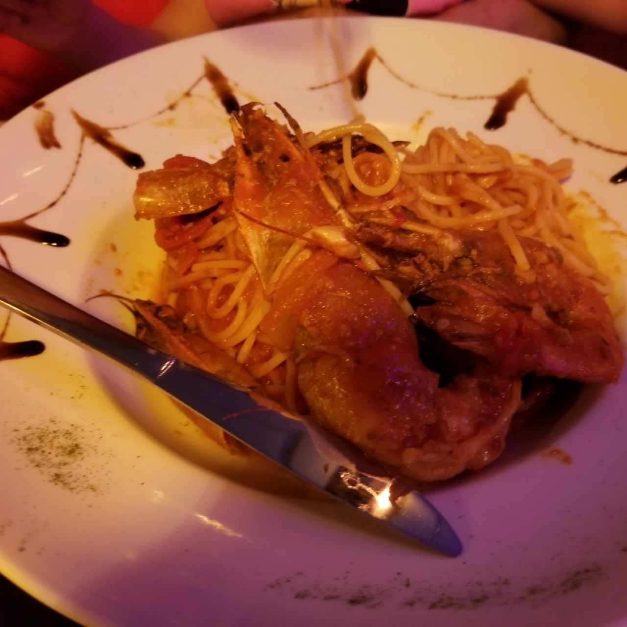 vermicelli de langostino al pomodoro