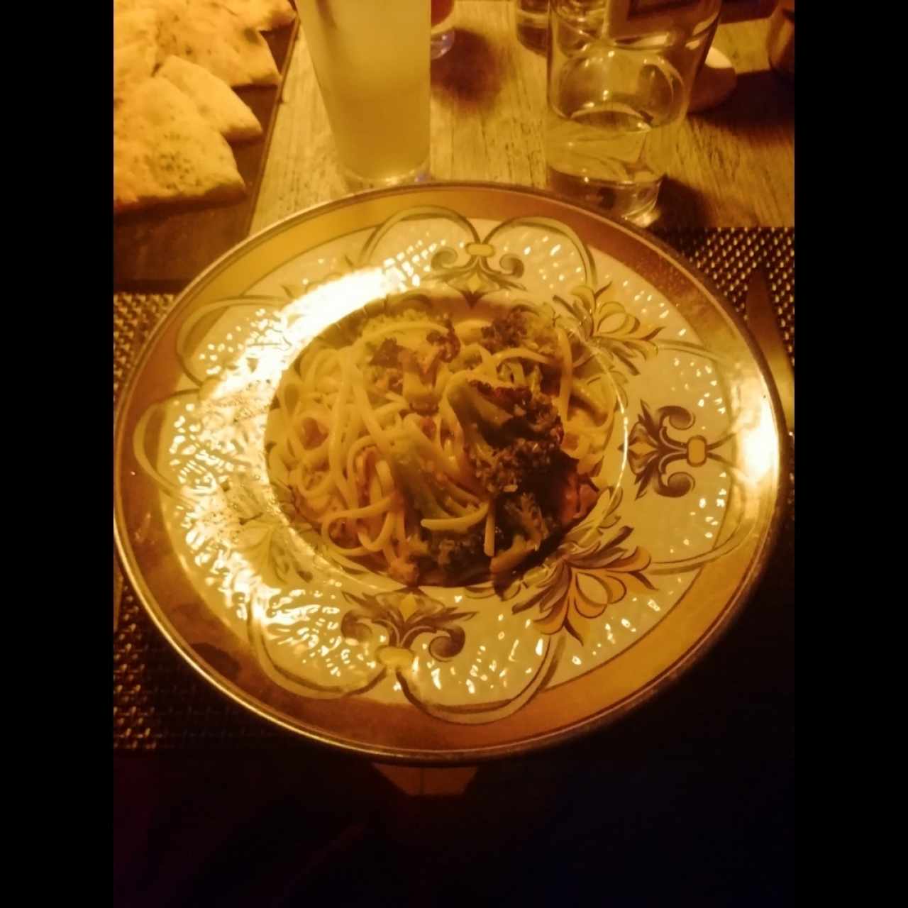 Linguinni pulpo de las costas Panameñas