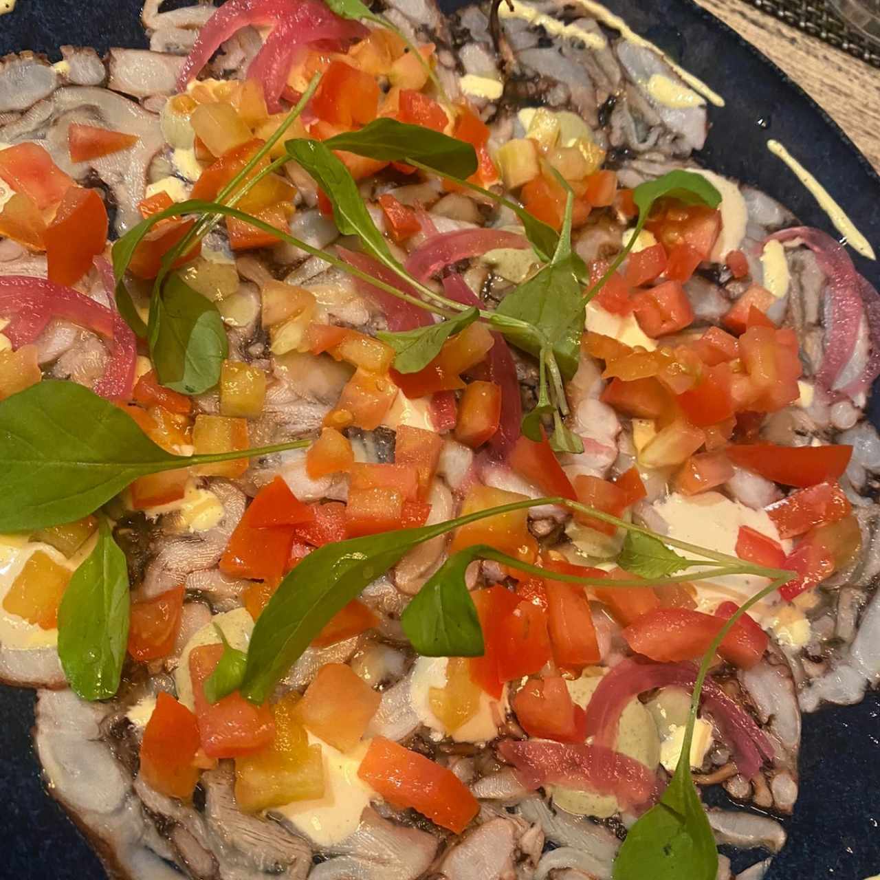 Carpaccio de pulpo