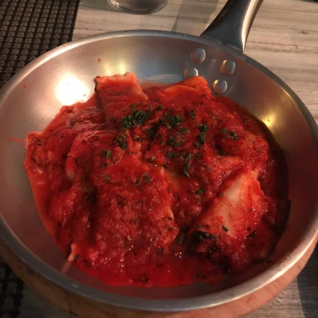 Ravioli de Berenjena a la Pizzaiola