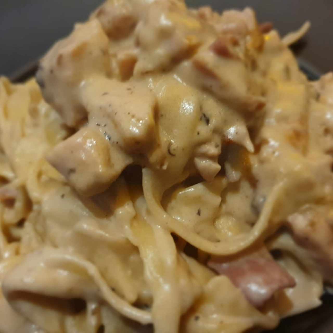 fettuccine Strega con pollo